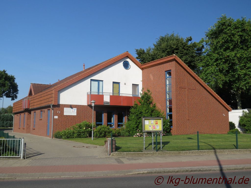Landeskirchliche Gemeinschaft (LKG) Bremen-Blumenthal - Gemeinschaftshaus-Strassenansicht